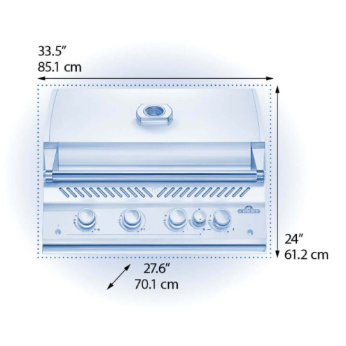 Gasgrill integriert NAPOLEON Serie 700 - 81 CM