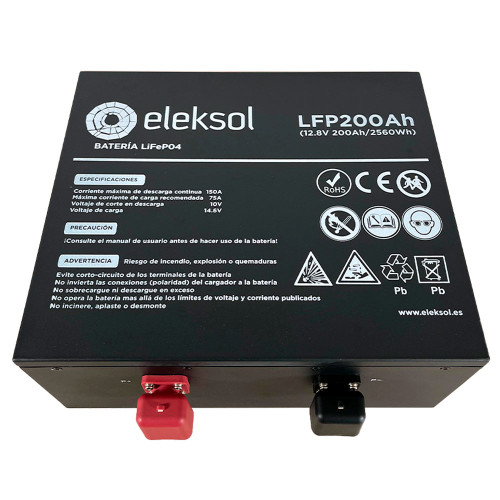 Batería Litio ELEKSOL 200Ah Bluetooth para asiento Ducato/Boxer/Jumper