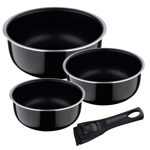 Set of 3 BERGNER Click and Cook pots