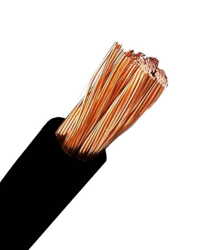 Black electrical cable from 2.5mm to 16mm (choose section)