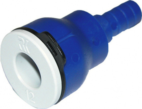 Connector recte tub UniQuick de 12mm a mànega de 10mm