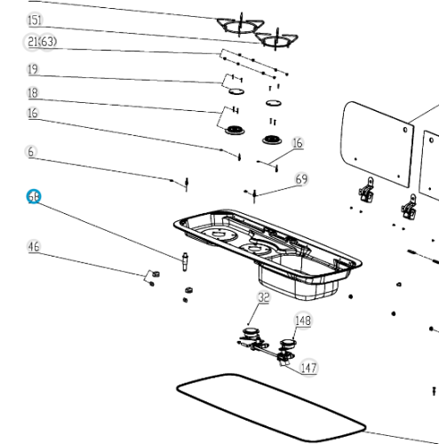 DOMETIC electric piezo for kitchen MO/PI/HSG