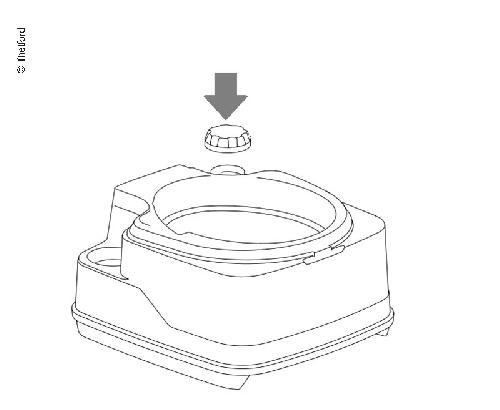 Tapa roscada para Porta Potti Qube 145/165/335/345/365