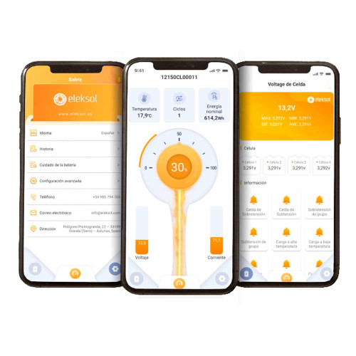 ELEKSOL 100Ah Lithiumbatterie mit BMS/Bluetooth