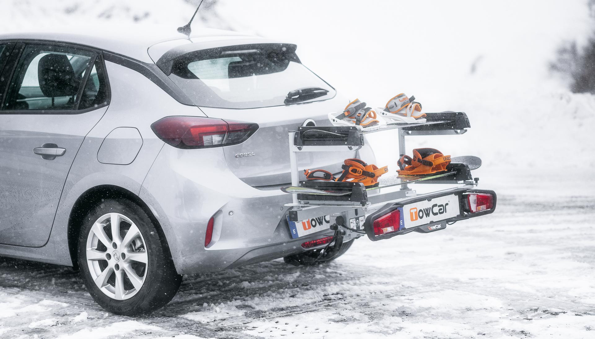 Porte-skis pour attelage ANETO