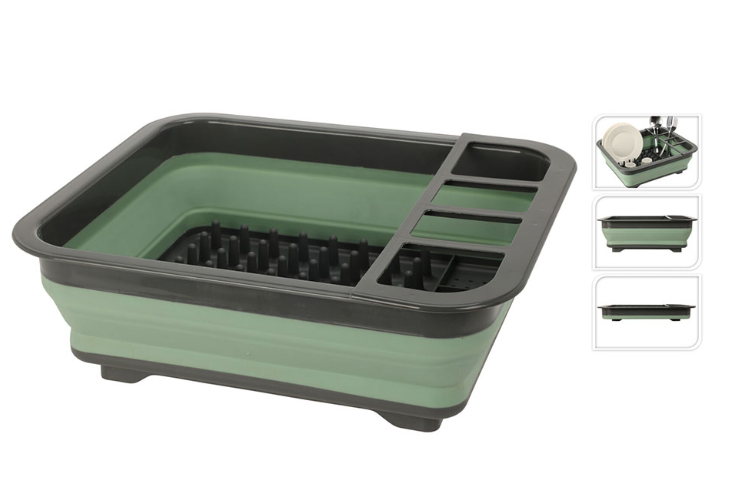 Green Silicone Dish Drainer