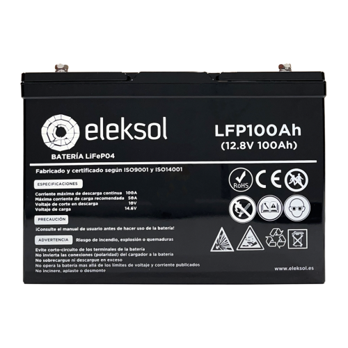 Batterie Lithium ELEKSOL 100Ah avec BMS/Bluetooth