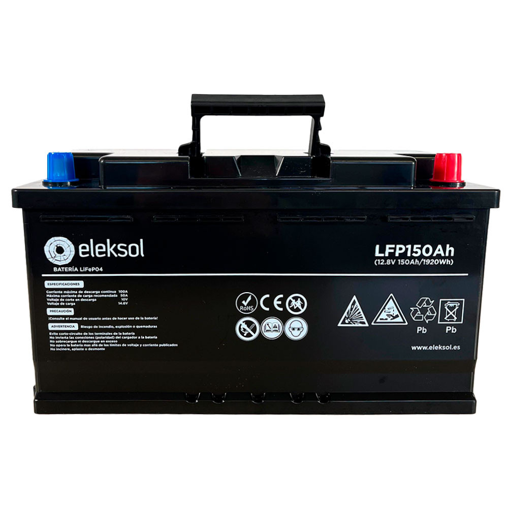 Lithium Battery LiFePO4 Eleksol 12.8V 150Ah Bluetooth and BMS