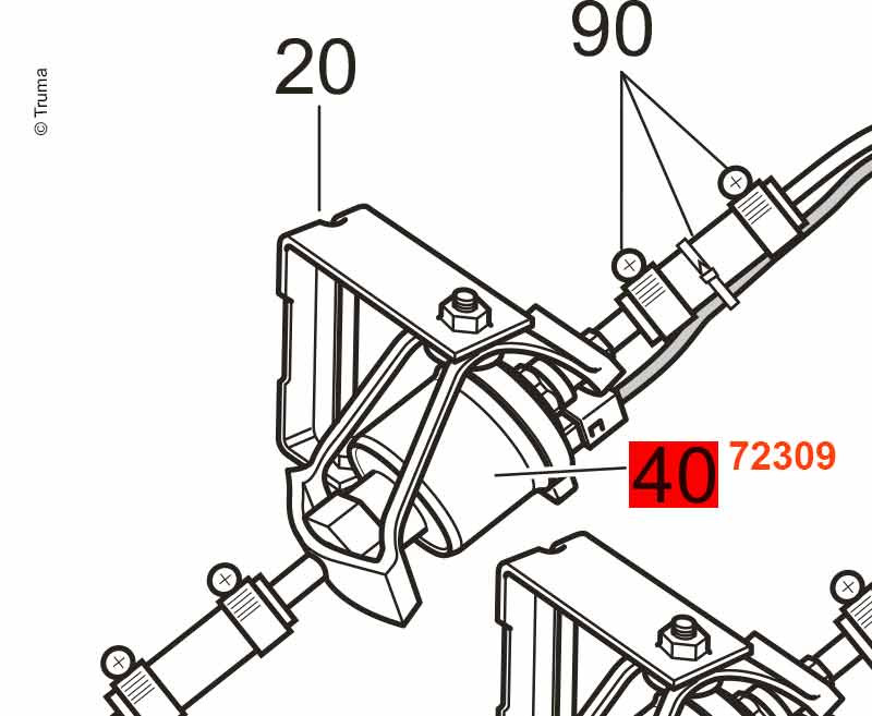 Pompe de dosage de carburant Truma combi D4/D6 12V