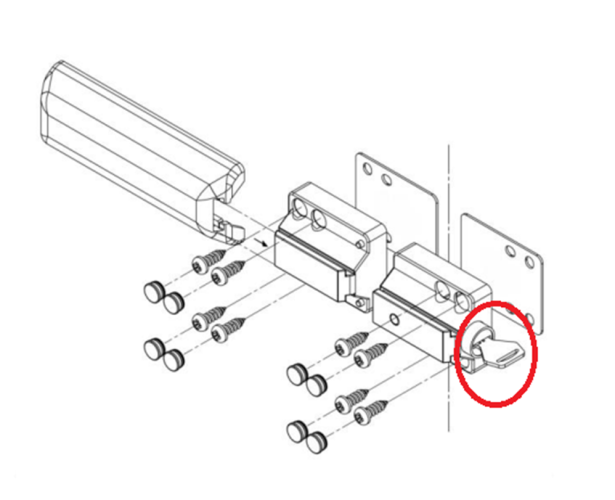 Thule Van Schließzylinder + 2 Schlüssel