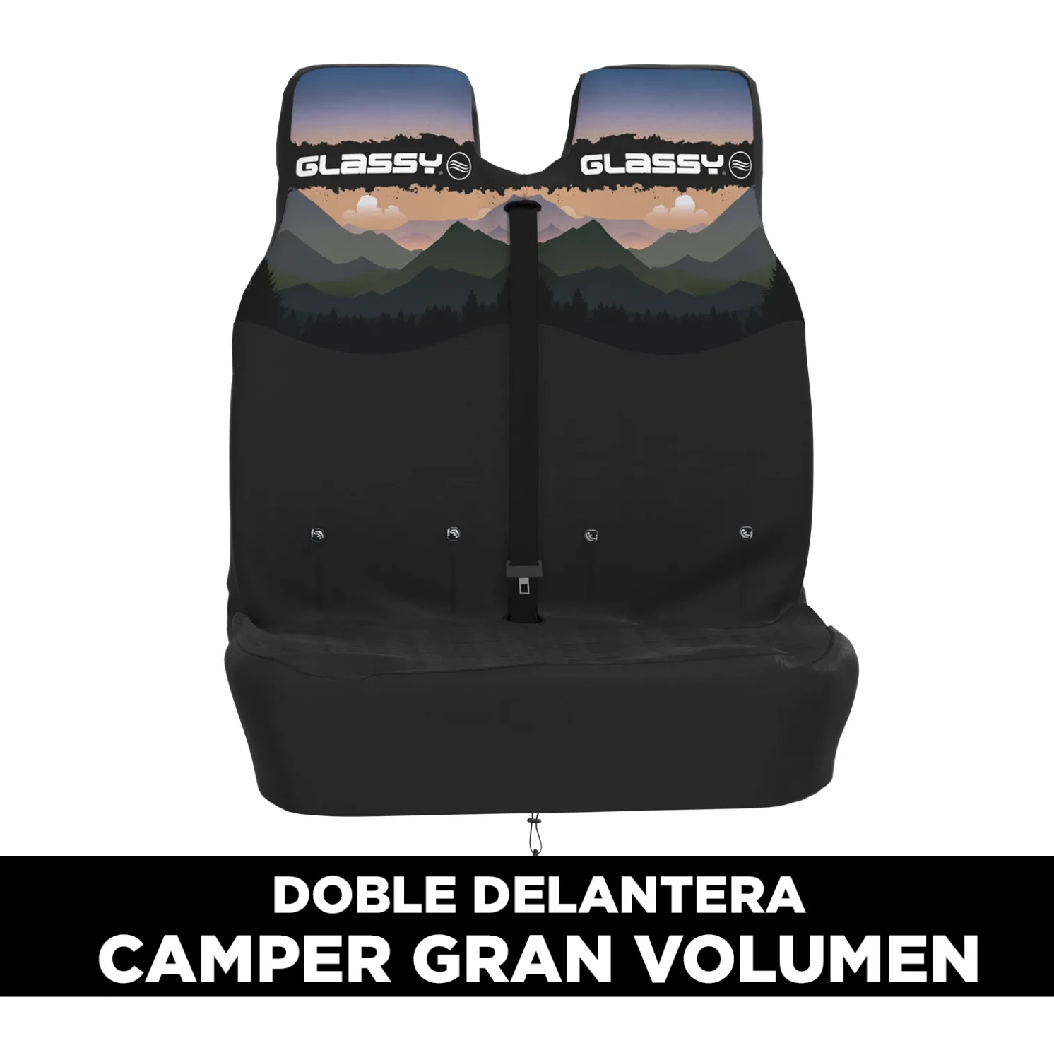 GLASSY Mountains Front double seat cover