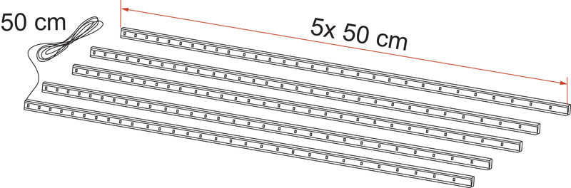 FIAMMA LEDs zum Anbringen unter der Markise F45 S oder L 2,5 m