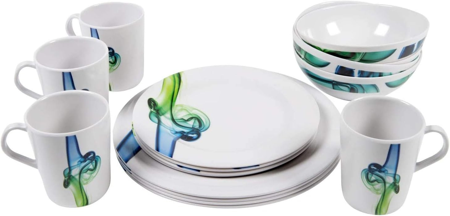 Camp4 melamine crockery set LUCCA - For 4 people