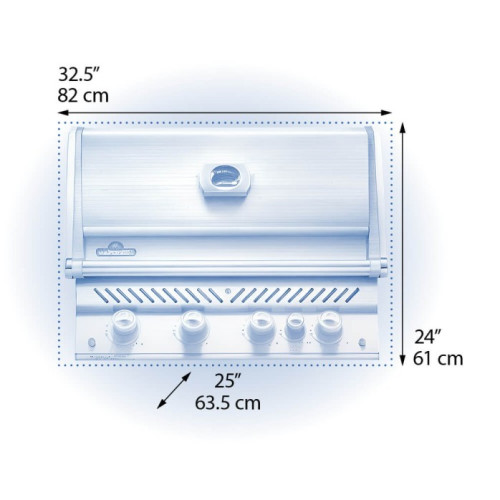 Gasgrill integriert NAPOLEON PRESTIGE PRO™ 500 RB