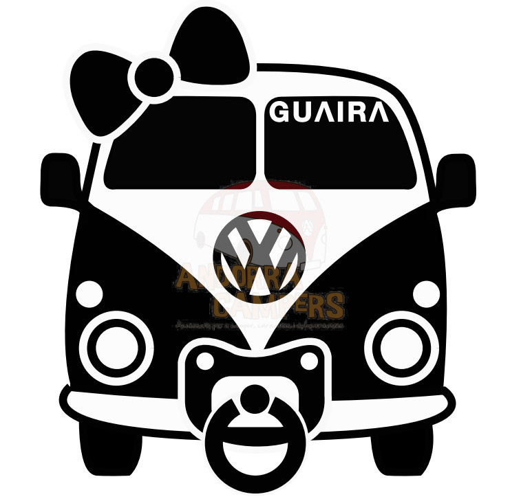 GUAIRA sticker (BABY ON BOARD with ribbon)