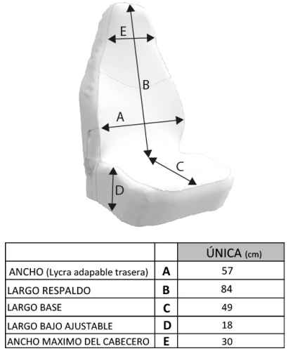 Funda asiento individual GLASSY Army