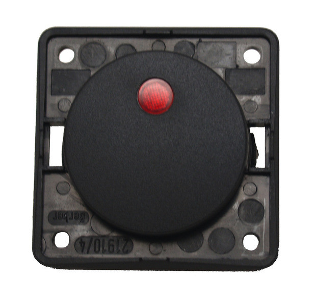 BERKER black switch with LED 12V