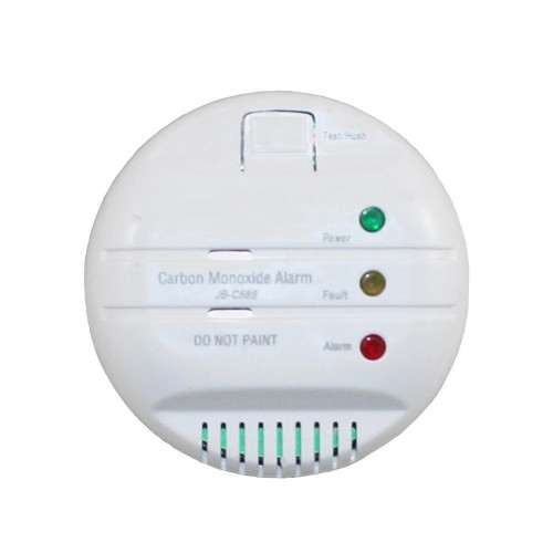 Battery-operated carbon monoxide detector