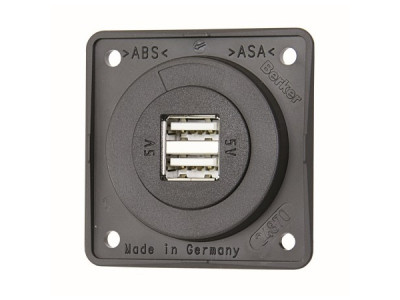 Berker USB-Ladesteckdose 12V zweifach - Anthrazit