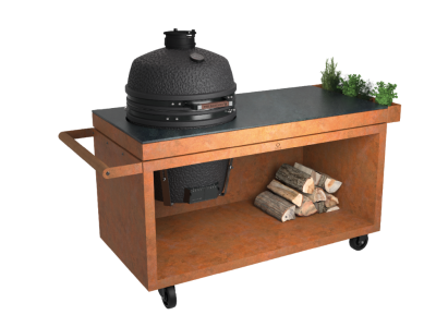 Corten-Tisch OFYR Kamado Corten 150 PRO+ Corten Ceramic Dark