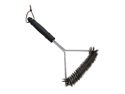 Metal barbecue brush with 16.5x30.5 cm handle