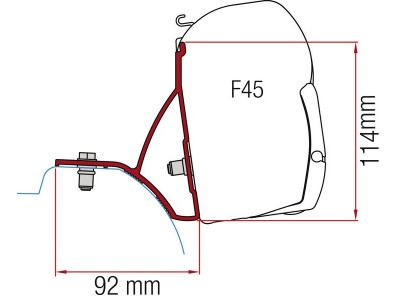 Adaptadors FIAMMA F45 per Trafic X82