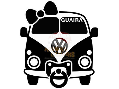 GUAIRA sticker (BABY ON BOARD with ribbon)