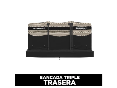 Funda bancada triple trasera GLASSY Nordic