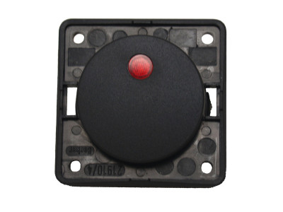 Interruptor BERKER negro con LED 12V