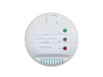 Battery-operated carbon monoxide detector