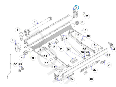 Right cover for DOMETIC PW1500 anthracite awning